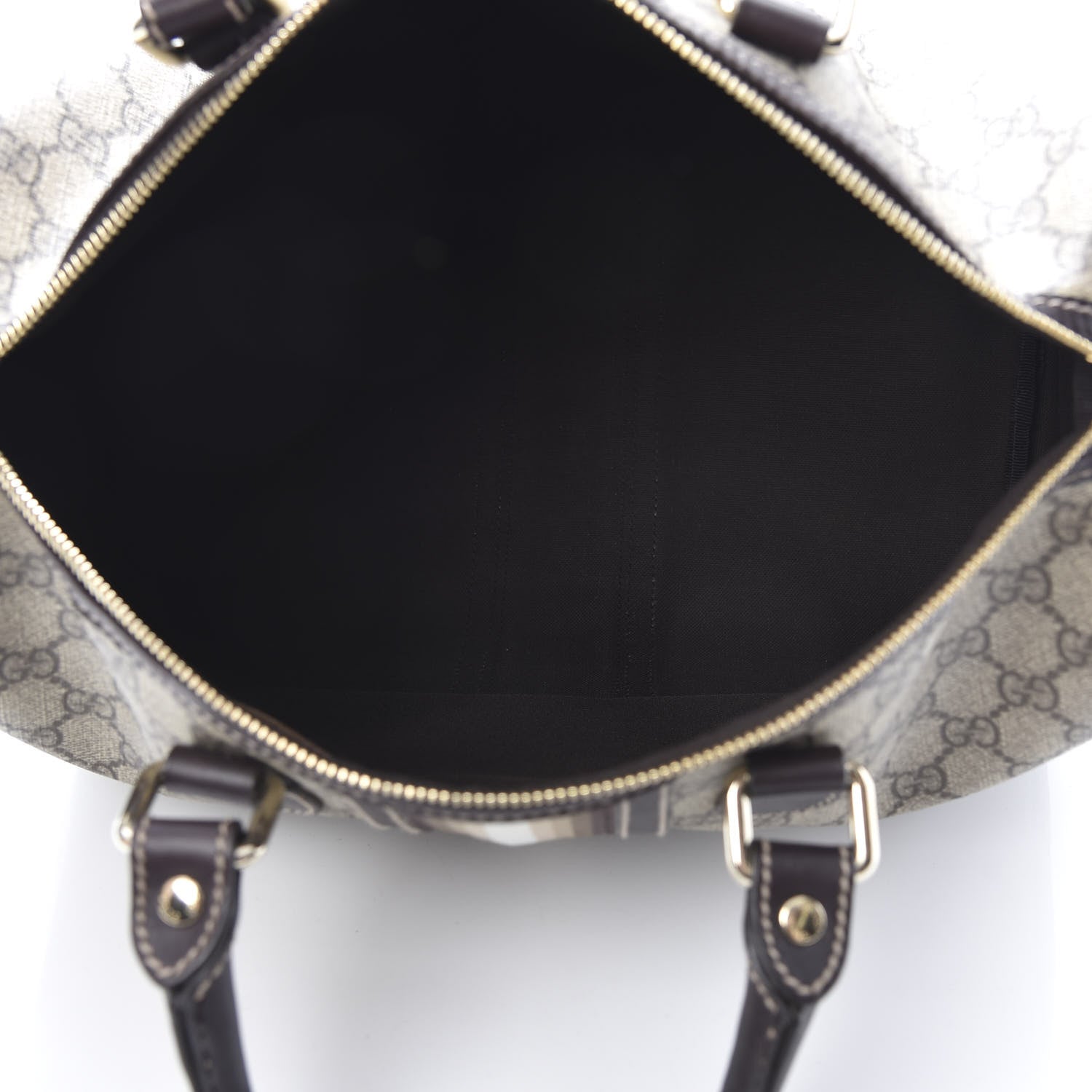Gucci GG Plus Monogram Web Medium Joy Boston Dark Brown 5 of 13