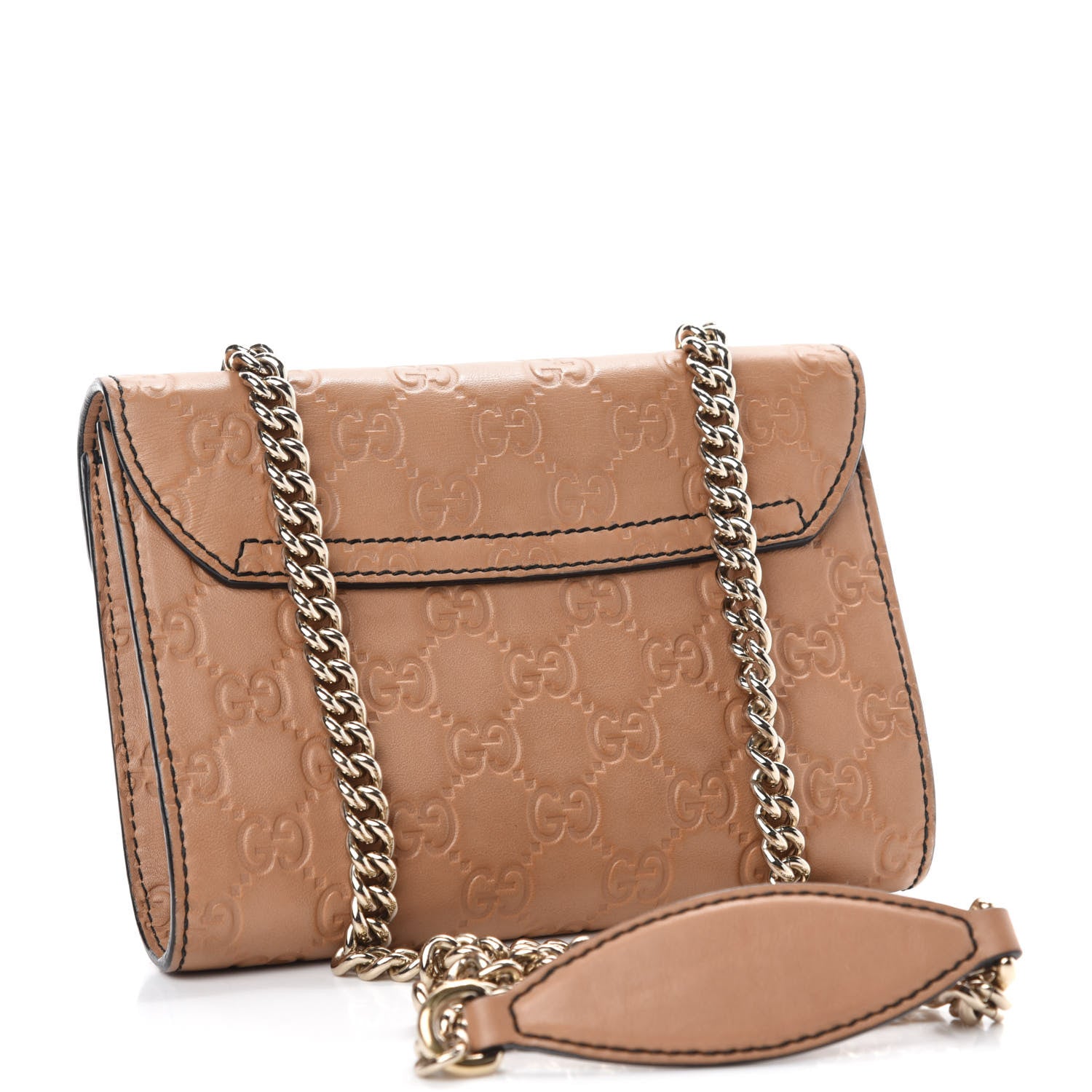 Gucci Guccissima Mini Emily Chain Shoulder Bag Camelia 3 of 14