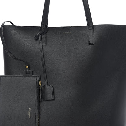 Saint Laurent Calfskin Medium Shopping Tote Black 6 of 9