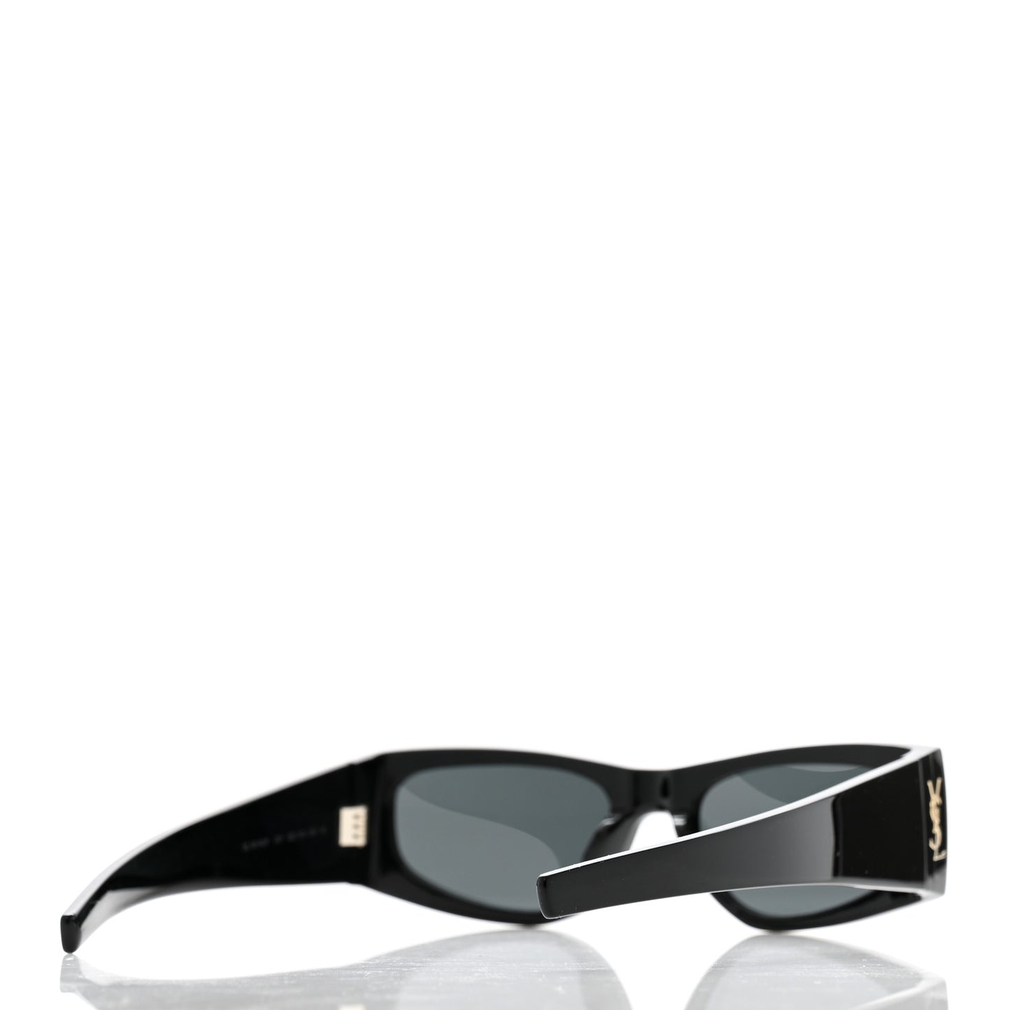 Acetate Rectangle SL M140/F Sunglasses Black