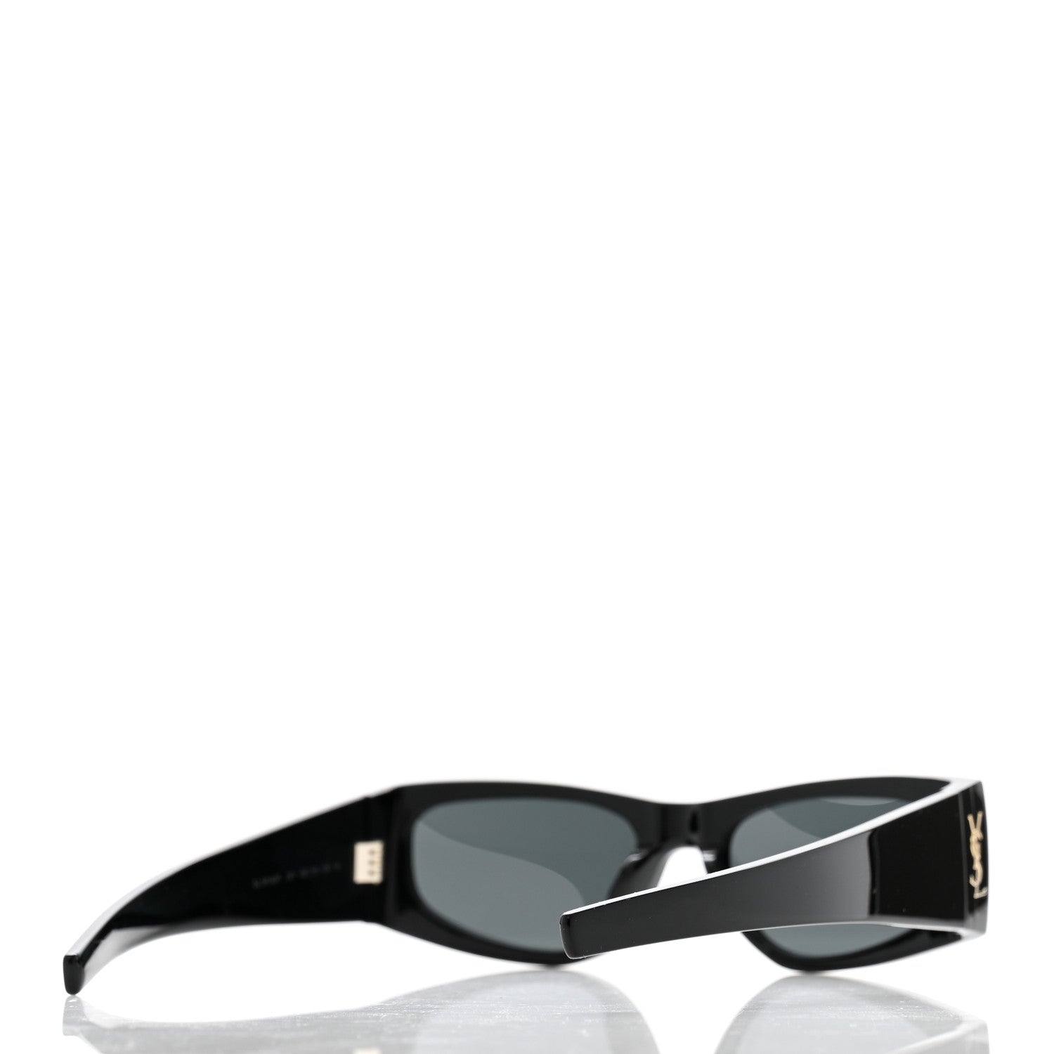 Saint Laurent Acetate Rectangle SL M140/F Sunglasses Black 4 of 7