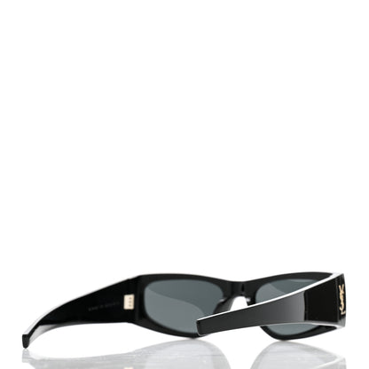 Saint Laurent Acetate Rectangle SL M140/F Sunglasses Black 4 of 7