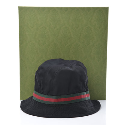 Gucci Monogram Web Bucket Hat L Black 7 of 7