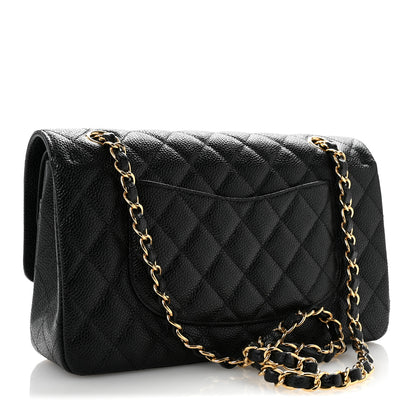 Chanel Caviar Quilted Medium Double Flap Black 3 of 13