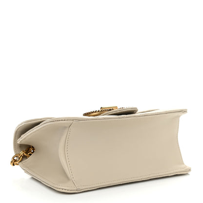 Salvatore Ferragamo Calfskin Quilted Gancini Flap Bag Peony 4 of 12