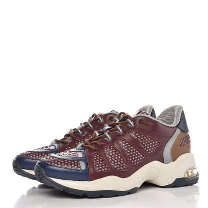 Valentino Garavani Nappa Mesh Laser Cut Mens X-Ray Sneakers 39.5 Rubin Multicolor 3 of 12