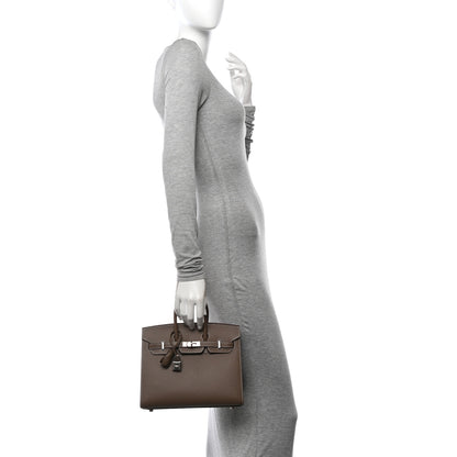 Hermes Epsom Birkin Sellier 25 Etoupe 2 of 11