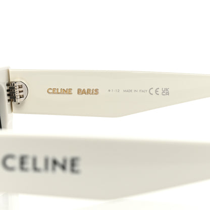 Celine Acetate Monochroms Square Sunglasses CL40214U White 6 of 6