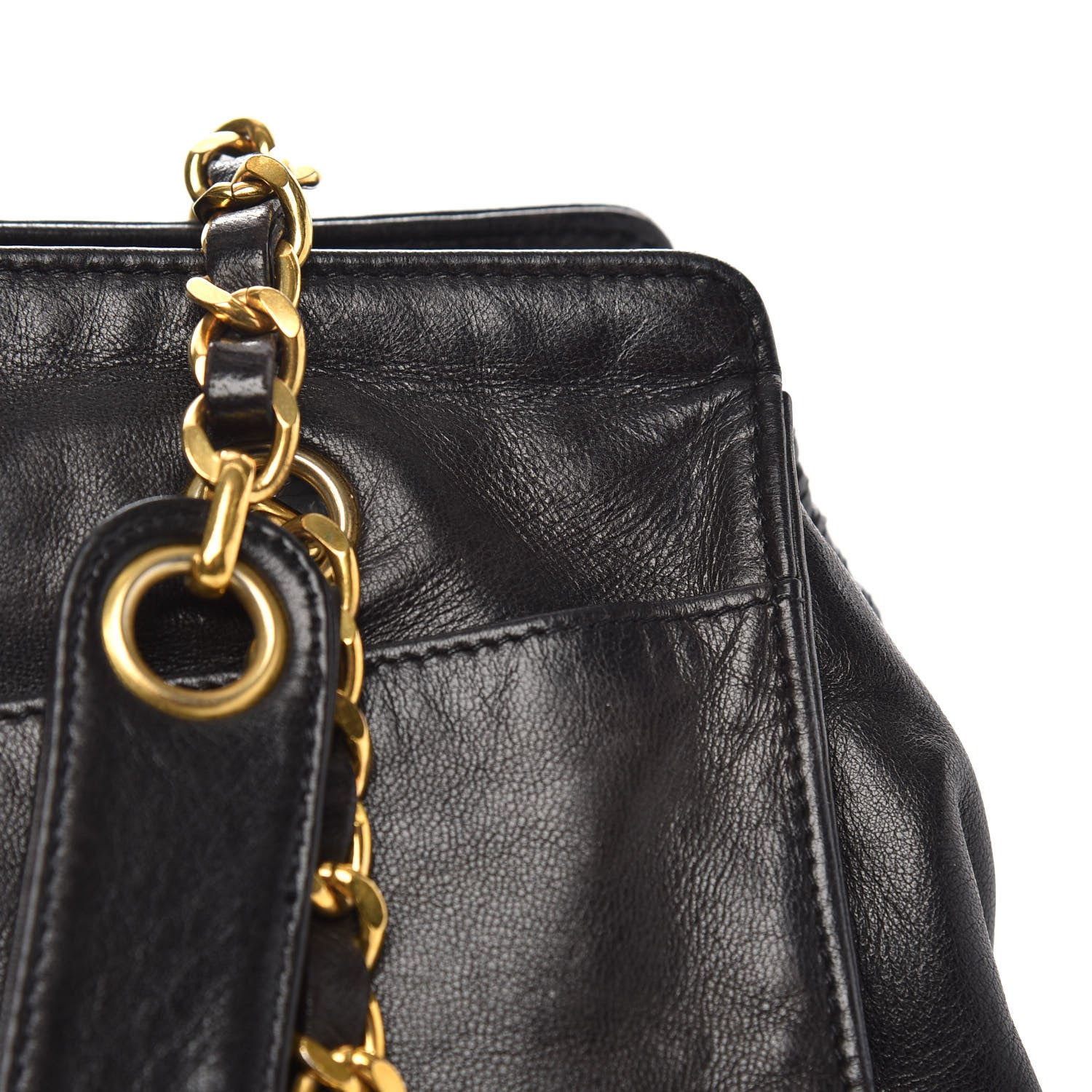 Chanel Lambskin CC Tote Brown 12 of 13