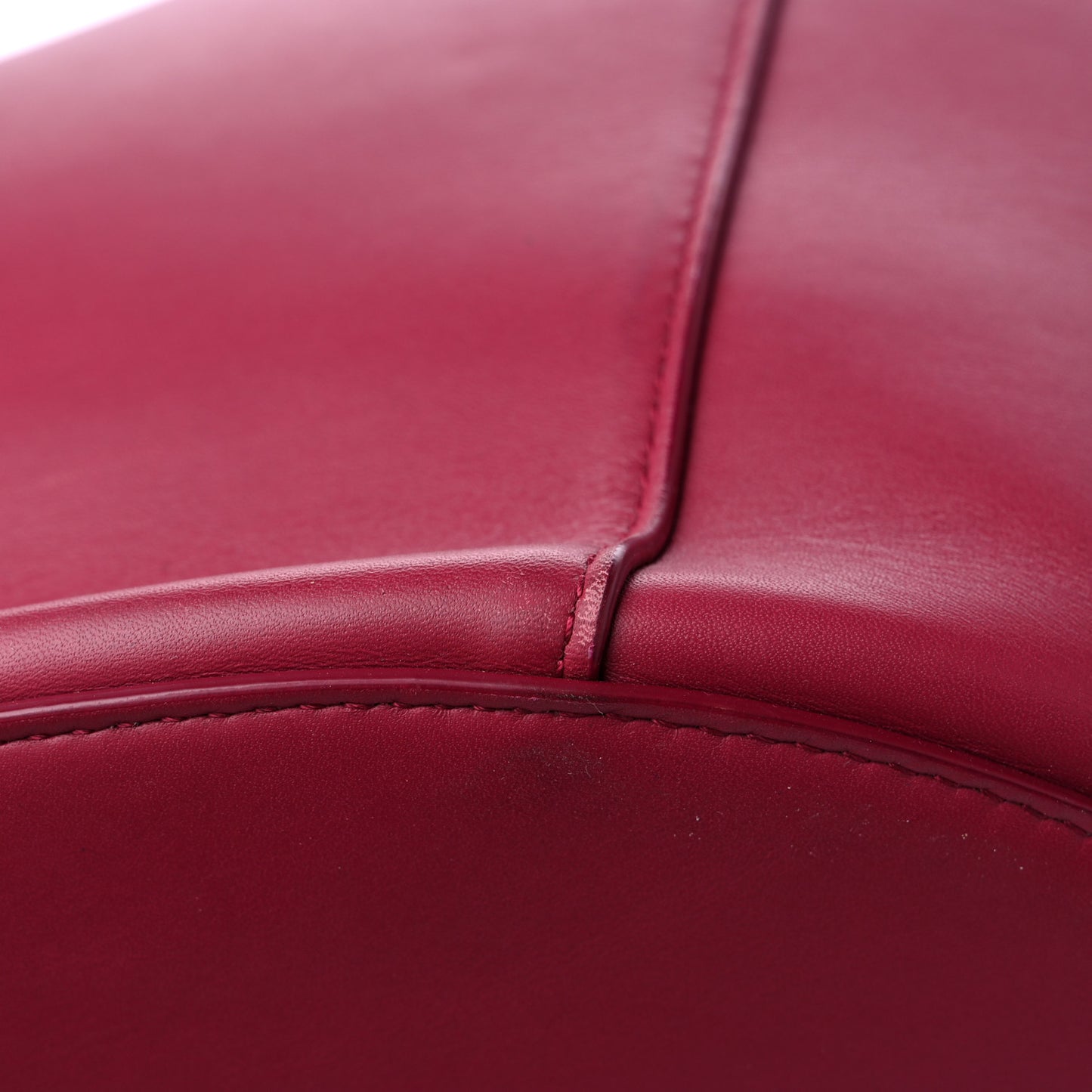 Calfskin Basket Tote Amaranto