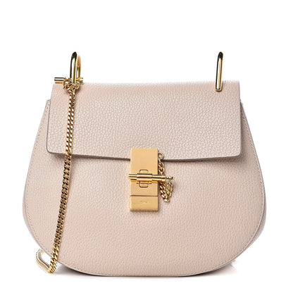Chloe Grained Lambskin Drew Shoulder Bag Abstract White 1 of 11