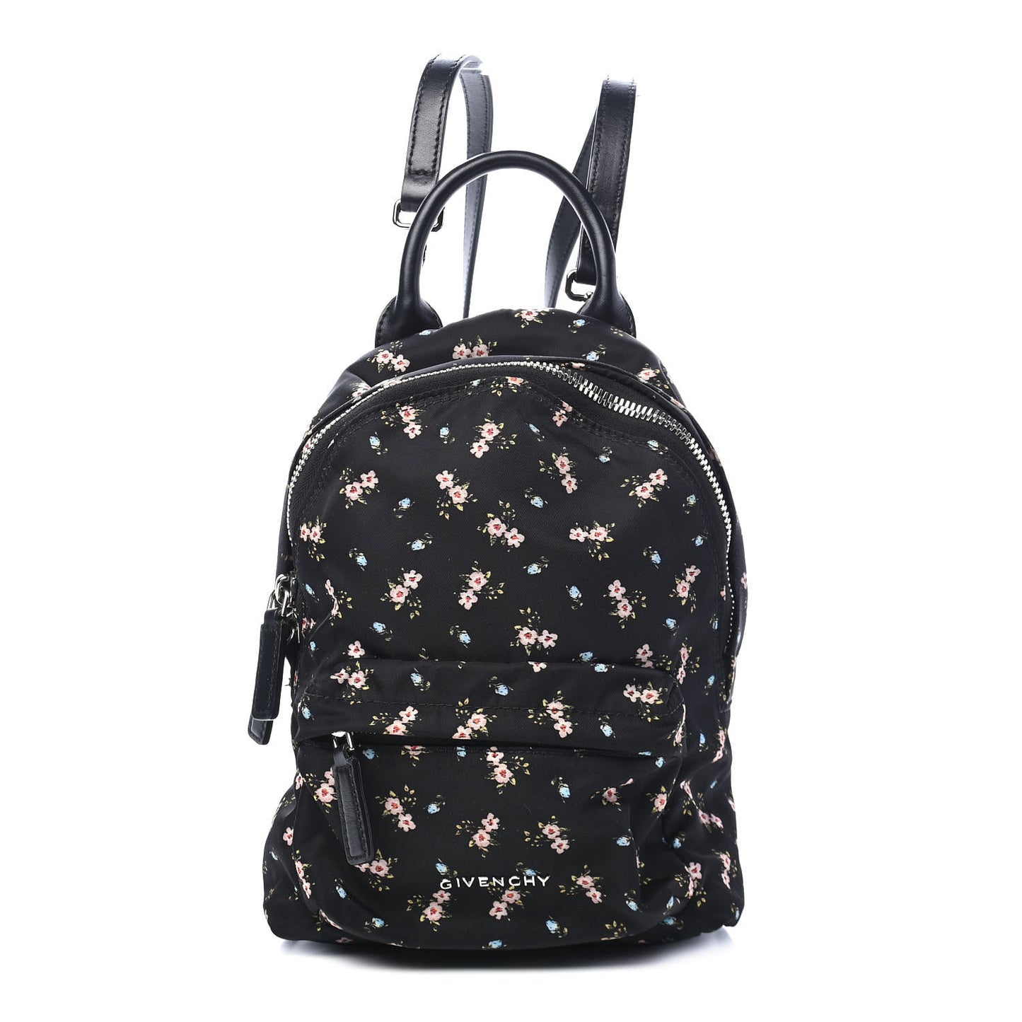 Tech Twill Nylon Hibiscus Print Nano Backpack Multicolor