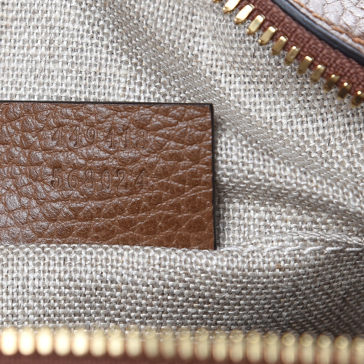 Monogram Mini Bree Messenger Bag Beige Tabacco
