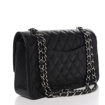 Chanel Caviar Quilted Medium Double Flap Black 2 of 10
