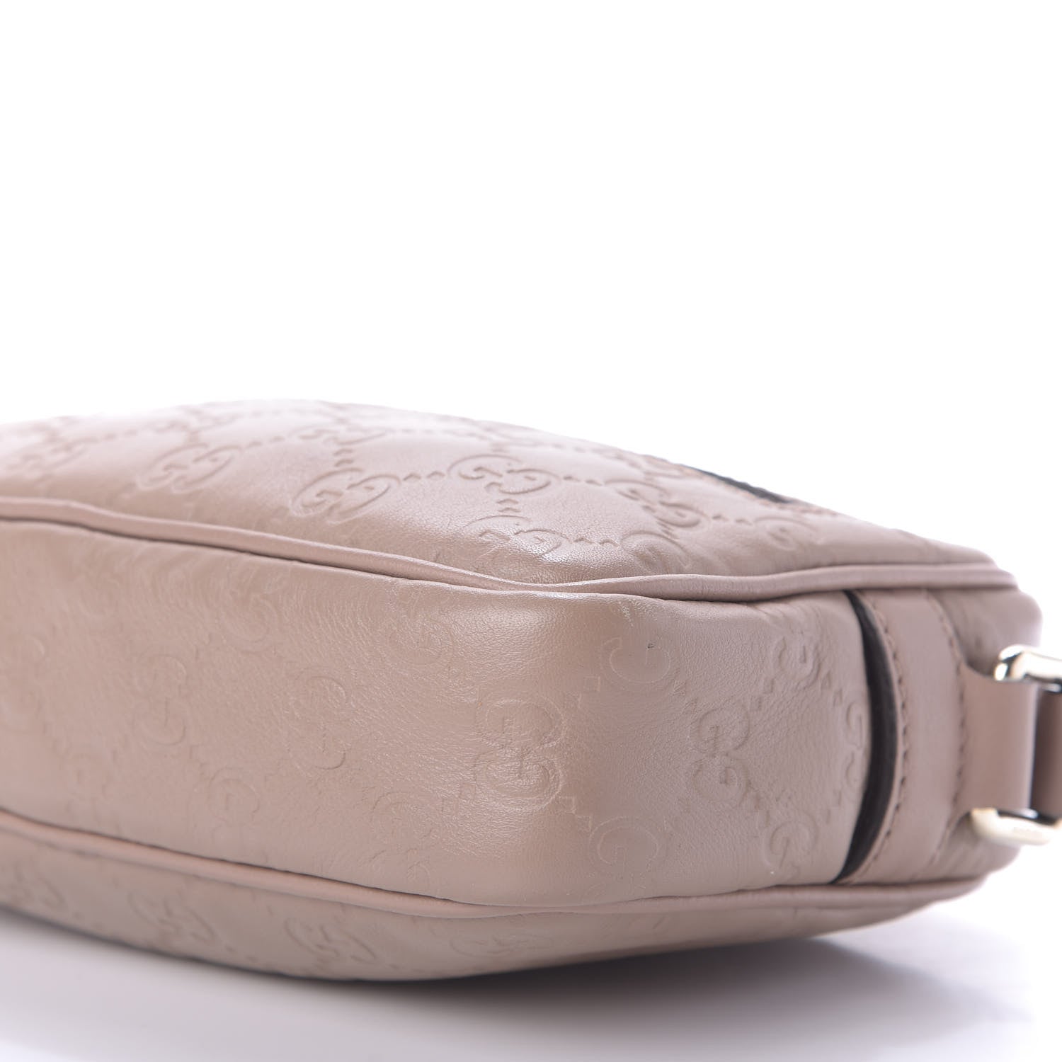 Gucci Guccissima Small Signature Camera Bag Porcelain Rose 7 of 9