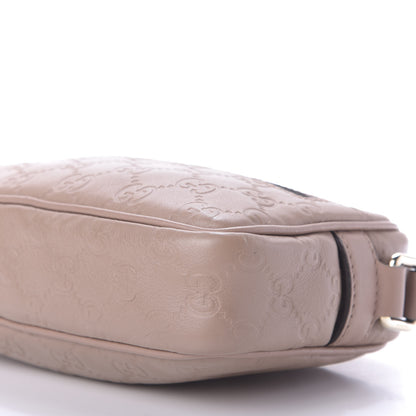 Gucci Guccissima Small Signature Camera Bag Porcelain Rose 7 of 9