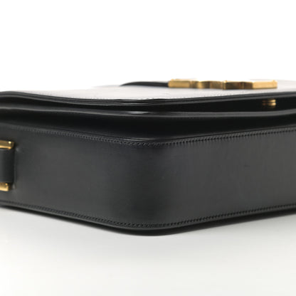 Saint Laurent Smooth Calfskin Medium Classic Monogram Universite Bag Black 9 of 19