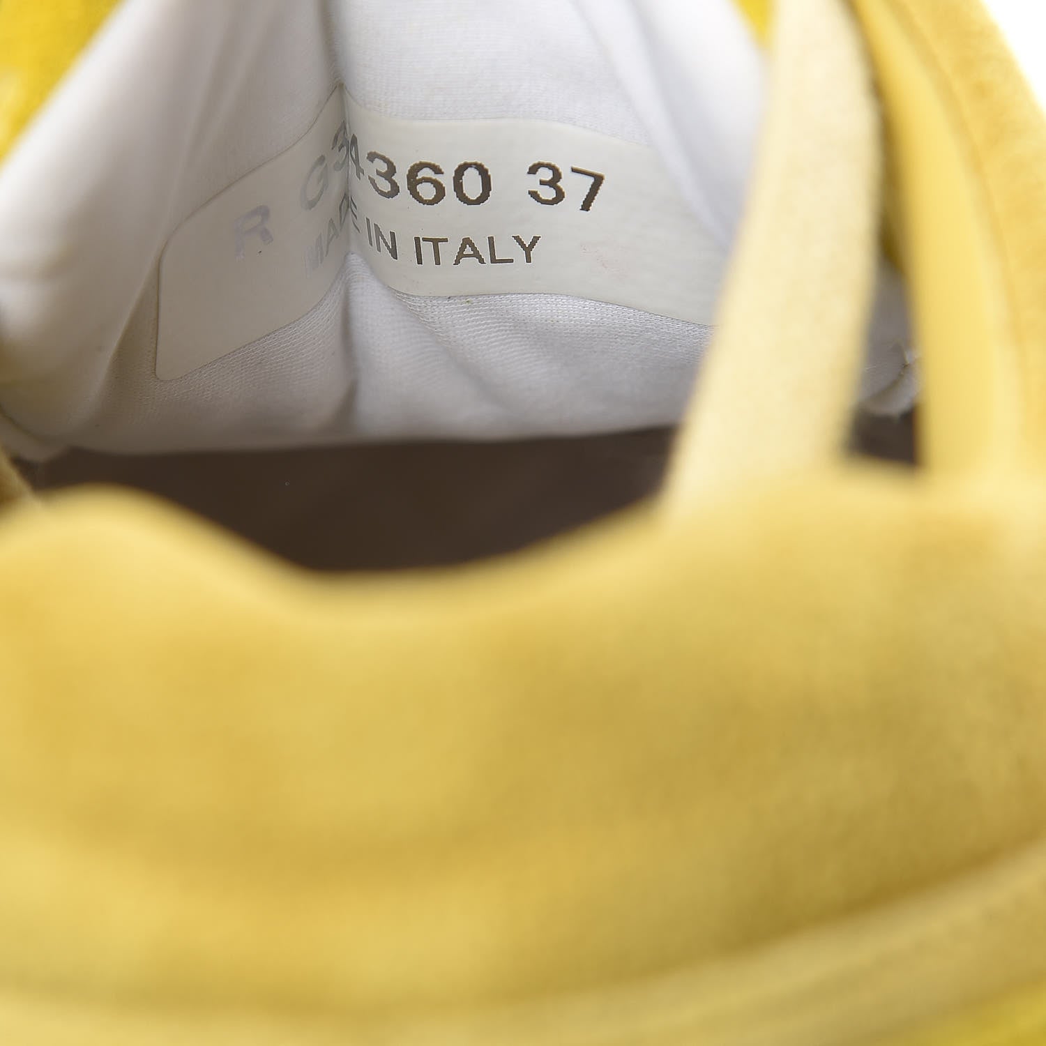 Chanel Suede Calfskin CC Sneakers 37 Yellow 8 of 12