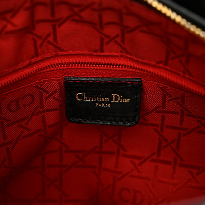 Christian Dior Lambskin Cannage Medium Lady Dior Black 6 of 11