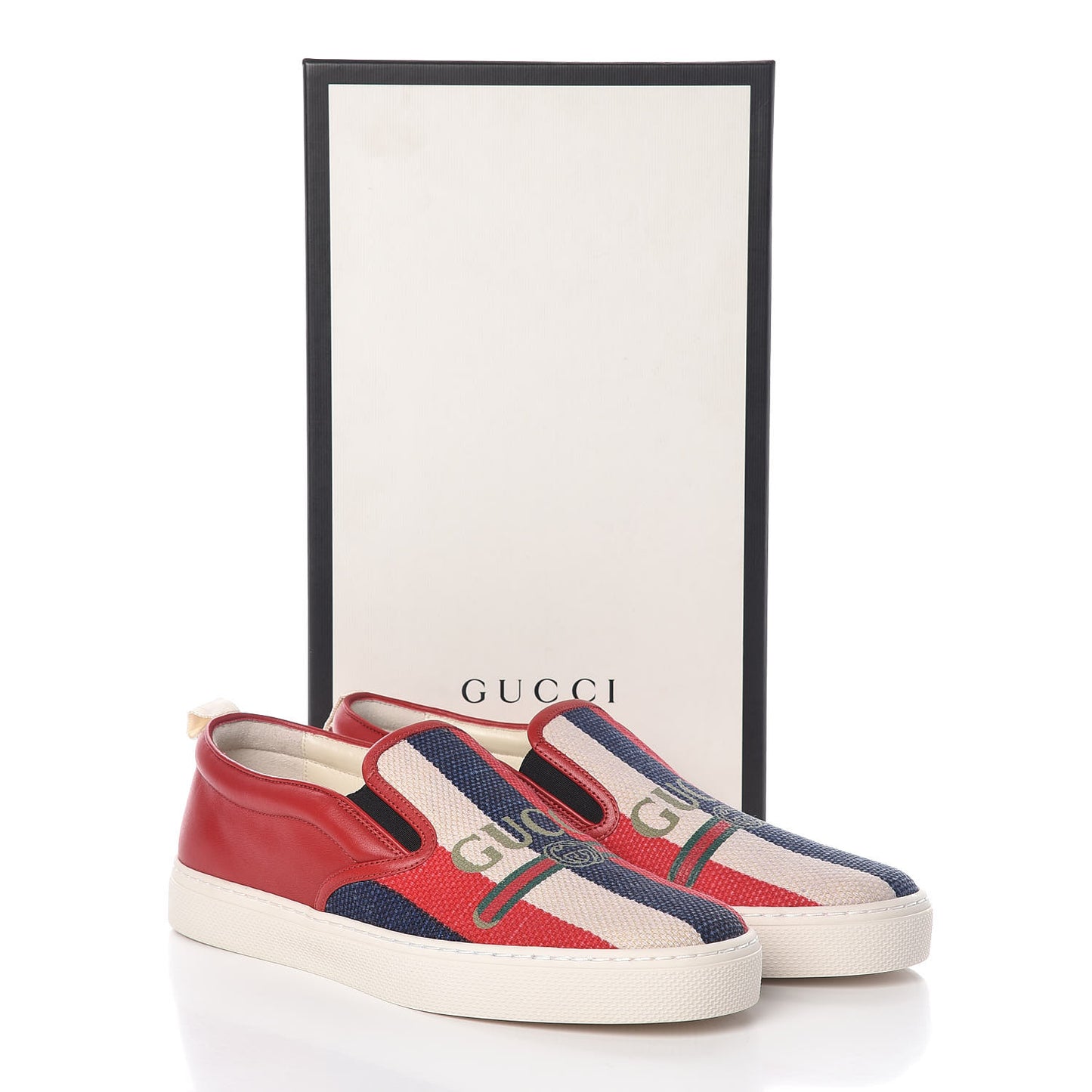 Canvas Sylvie Stripe Logo Mens Dublin Slip On Sneakers 8 Mystic White Hibiscus Red Maritime