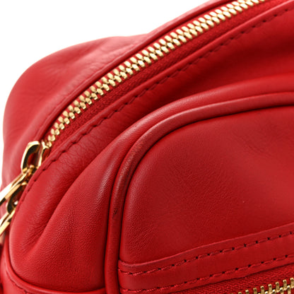 Louis Vuitton Supple Calfskin Paname Take Off Flight Overseas Bag Red 13 of 17