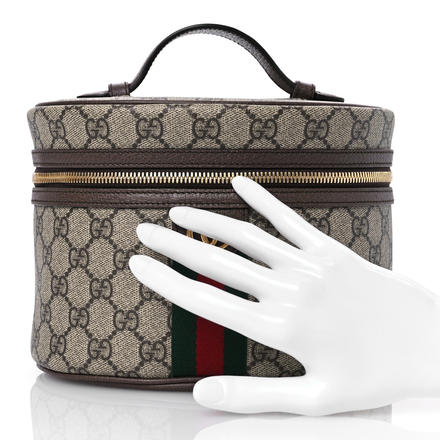 GG Supreme Monogram Ophidia Vanity Cosmetic Case