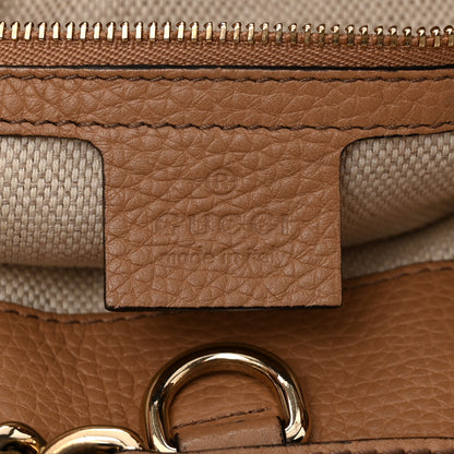 Gucci Pebbled Calfskin Medium Soho Chain Shoulder Bag Camelia 6 of 11