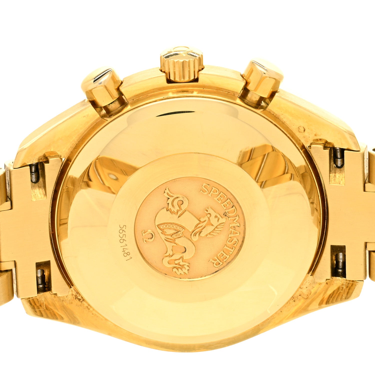 Omega Stainless 18K Yellow Gold 39mm Speedmaster Chronograph Automatic Watch Silver 3111.10 4 of 4