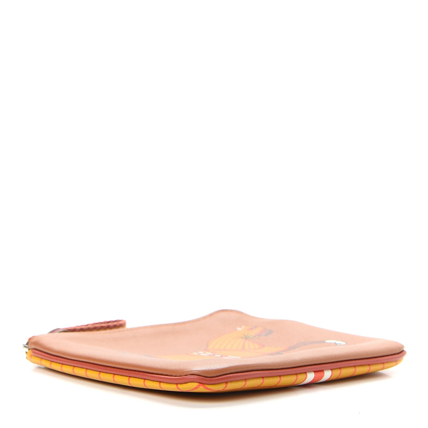 Hermes Swift Couverture Nouvelle Carre Pocket Pouch Gold Ambre 4 of 6