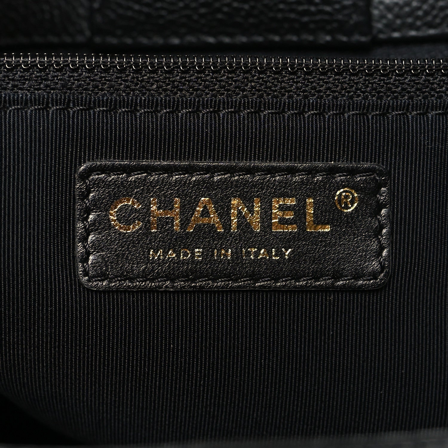Chanel Calfskin Cerf Executive Shopper Tote Black 8 of 12