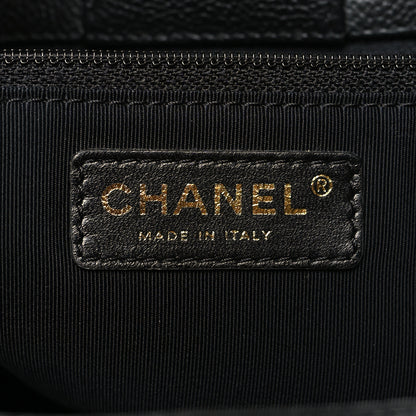 Chanel Calfskin Cerf Executive Shopper Tote Black 8 of 12