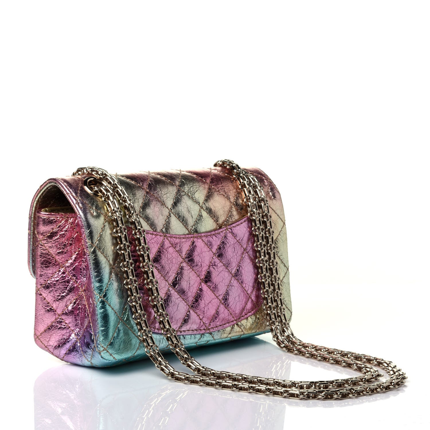 Chanel Metallic Goatskin Quilted Mini 2.55 Reissue Flap Multicolor 2 of 4