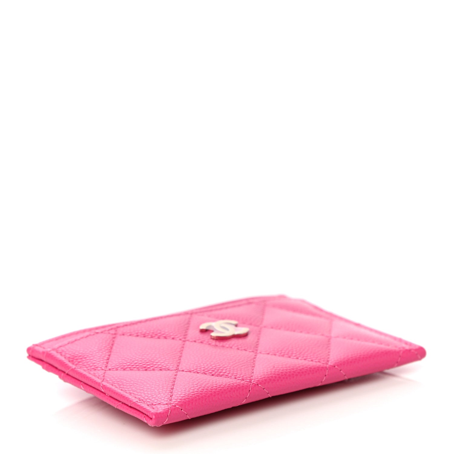 Chanel Caviar Quilted Card Holder Pink 4 of 12