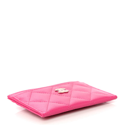 Chanel Caviar Quilted Card Holder Pink 4 of 12