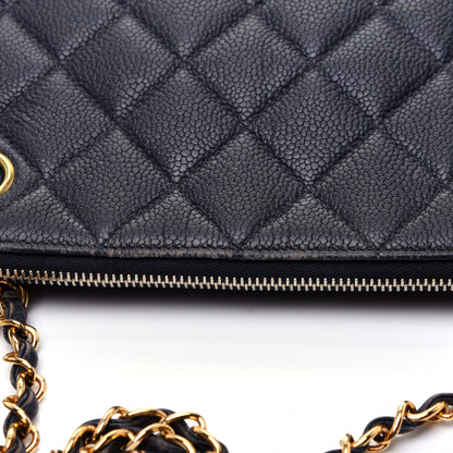 Chanel Caviar CC Tote Navy 13 of 16