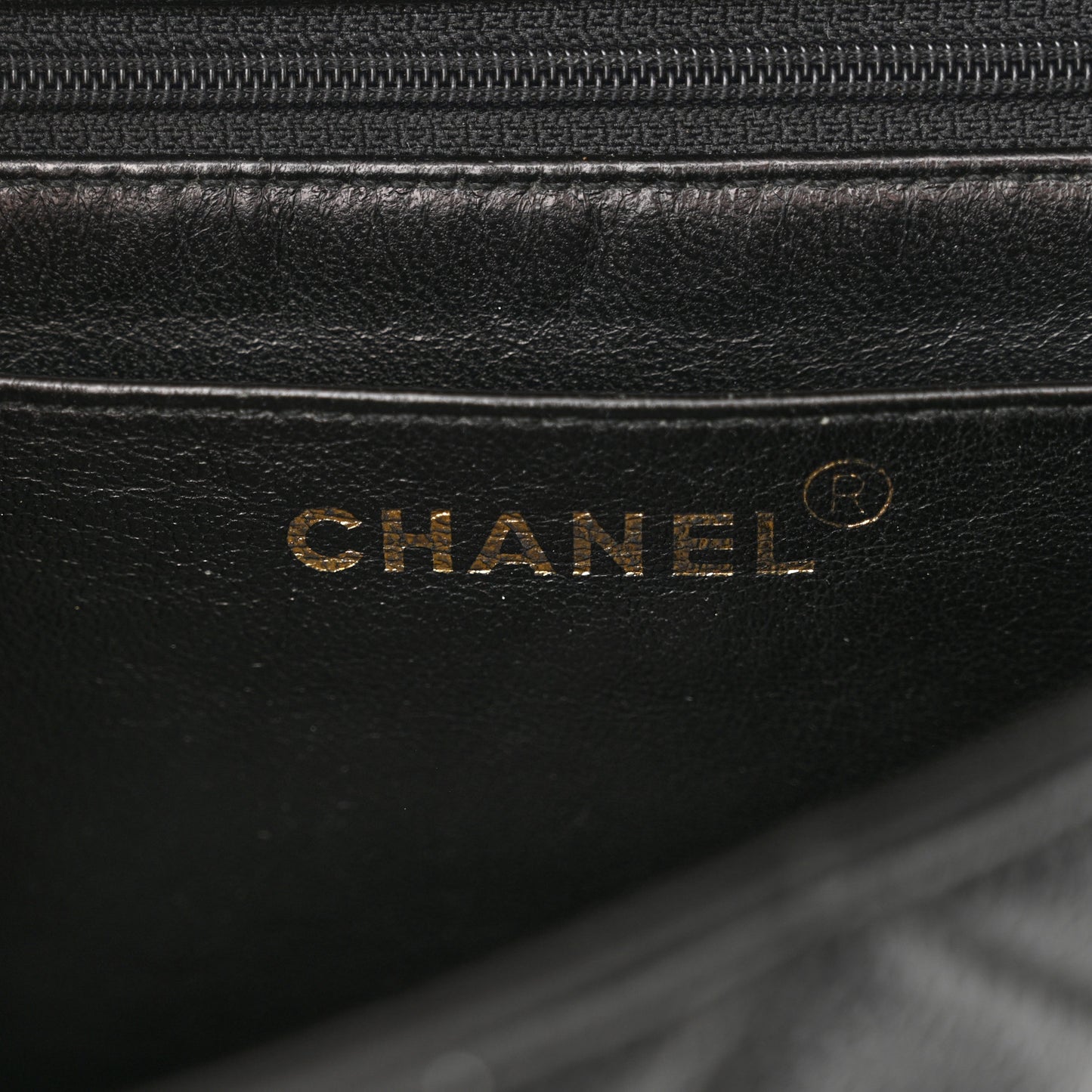 Caviar Quilted Flap Shoulder Bag Black