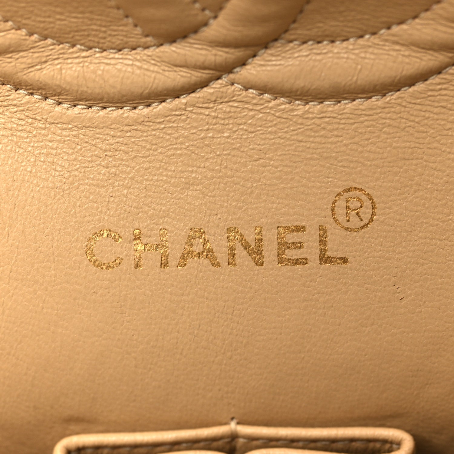 Chanel Lambskin Quilted Medium Double Flap Beige 6 of 11