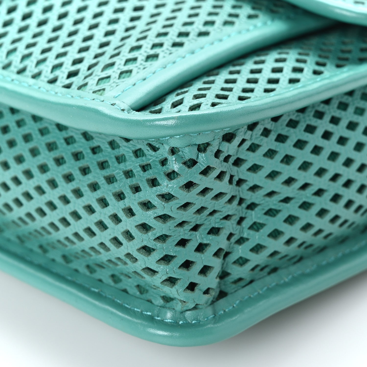 Chanel Perforated Calfskin Small Up In The Air Flap Green 8 of 8