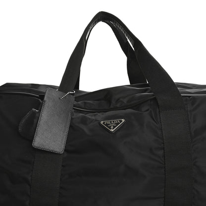 Prada Tessuto Nylon Saffiano Weekender Black 7 of 11