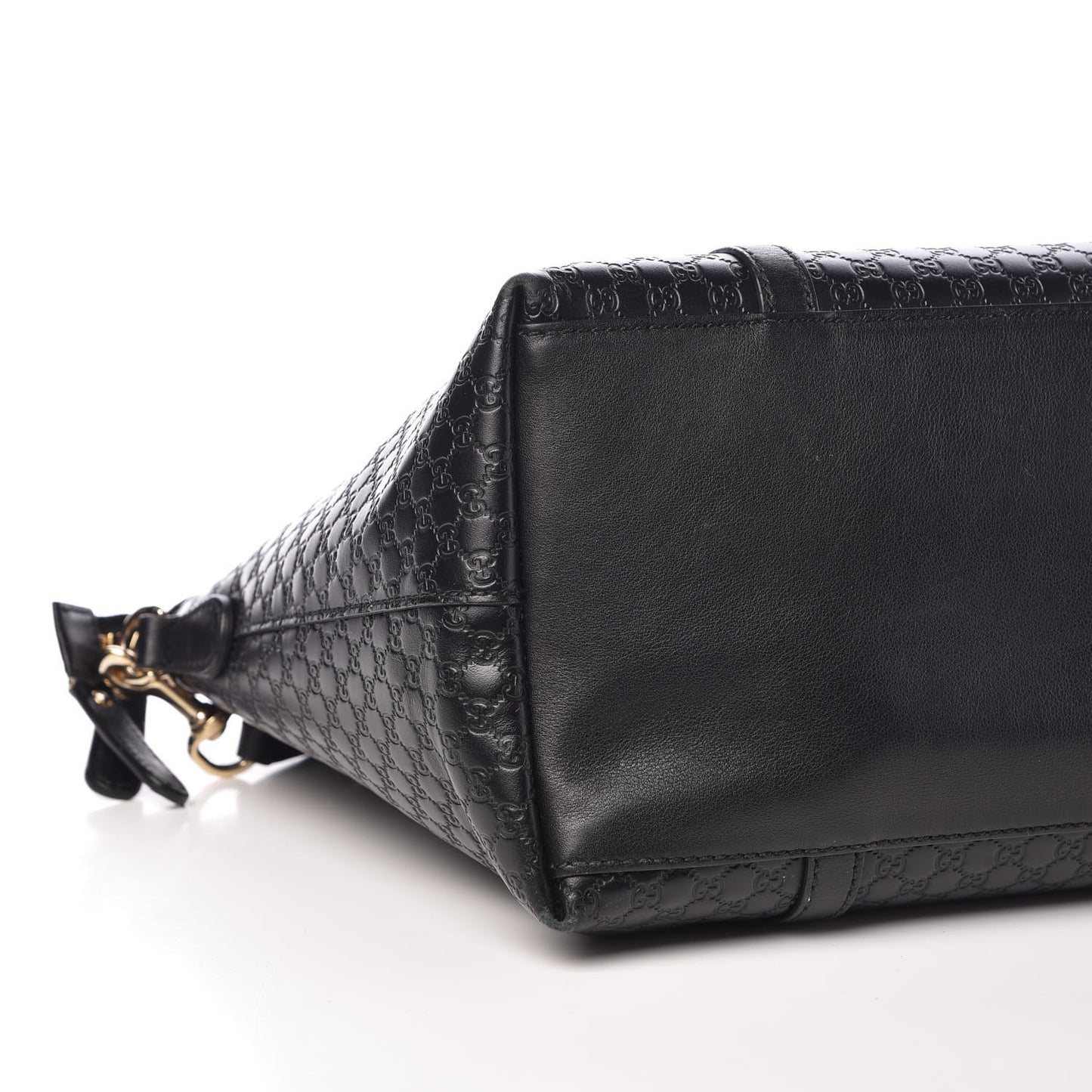Soft Microguccissima Dome Satchel Black