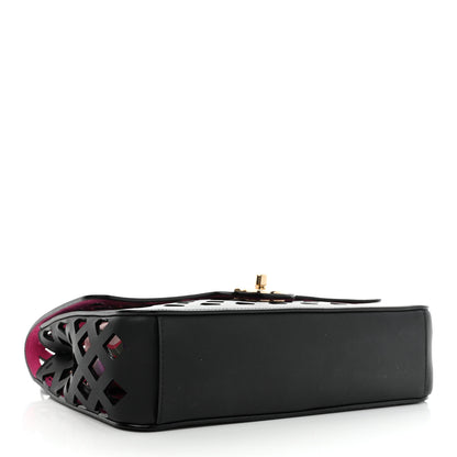 Chanel Lambskin Sea Through Flap Black Multicolor 5 of 13