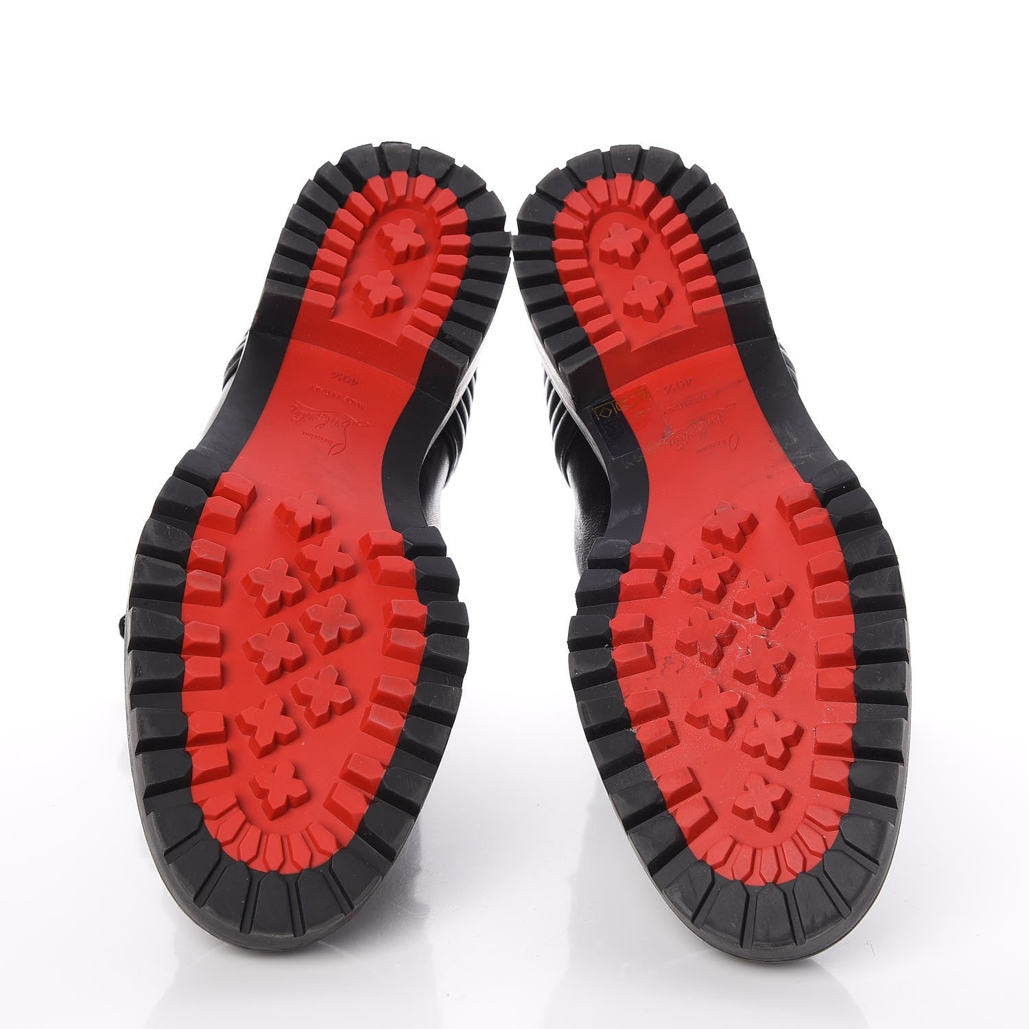 Christian Louboutin Shiny Nappa Mad Flat Boots 40.5 Black 5 of 8