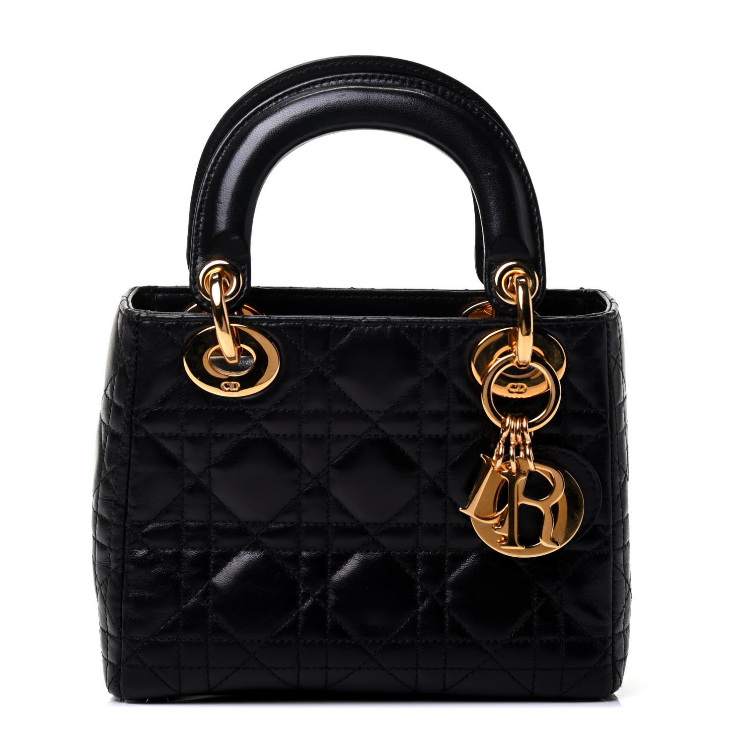 Christian Dior Lambskin Cannage Mini Lady Dior Black 1 of 4