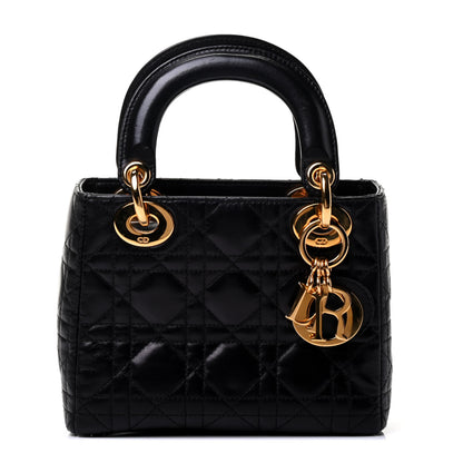 Christian Dior Lambskin Cannage Mini Lady Dior Black 1 of 4