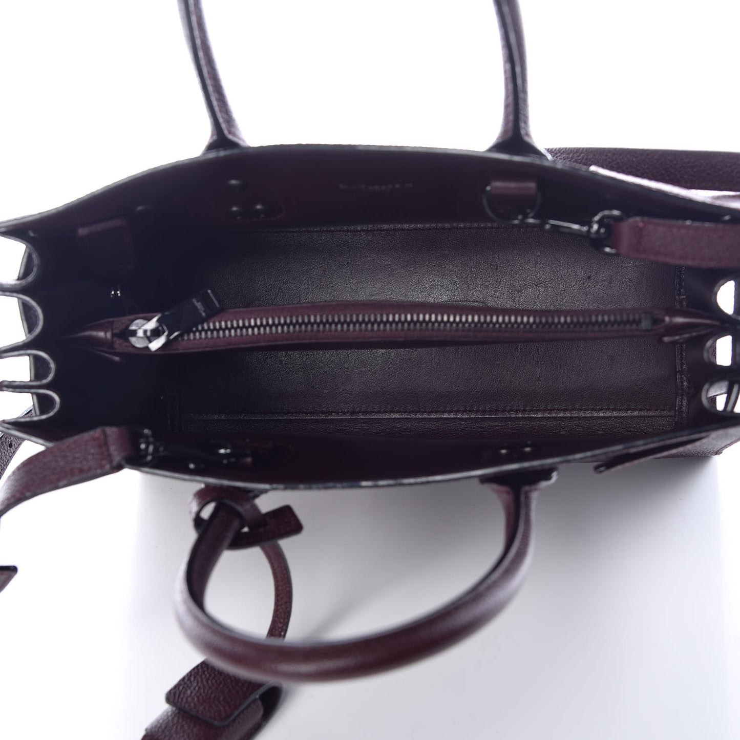 Grained Calfskin Baby Sac De Jour Amaranto