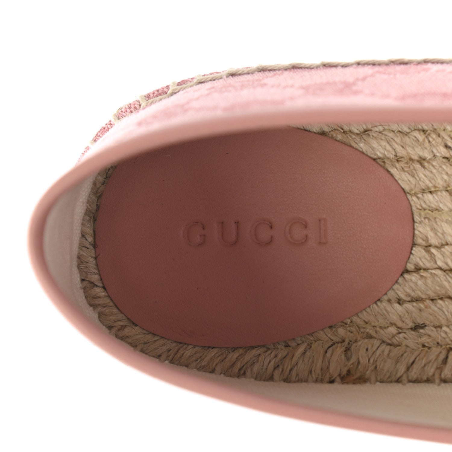 Gucci Monogram Espadrilles 40 Soft Pink 7 of 10