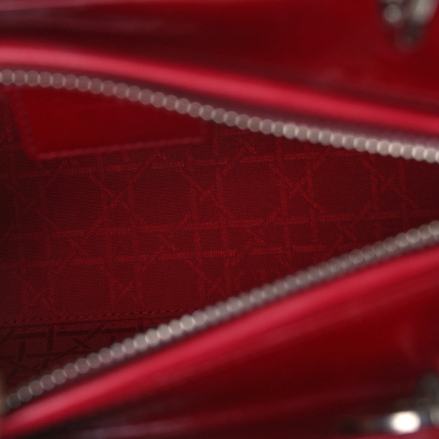 Patent Cannage Medium Lady Dior Burgundy Red