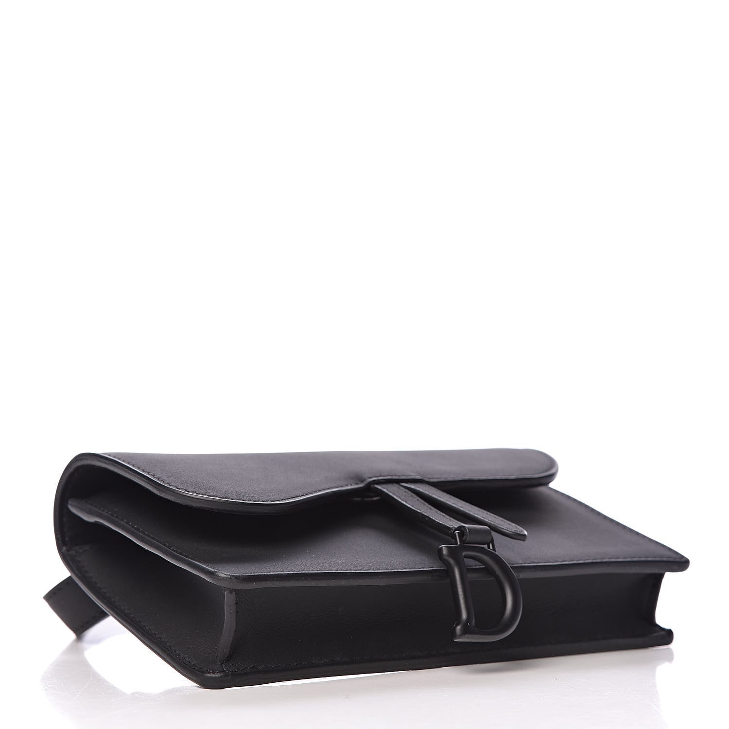 Christian Dior Ultra Matte Calfskin Saddle Belt Bag Black 4 of 11
