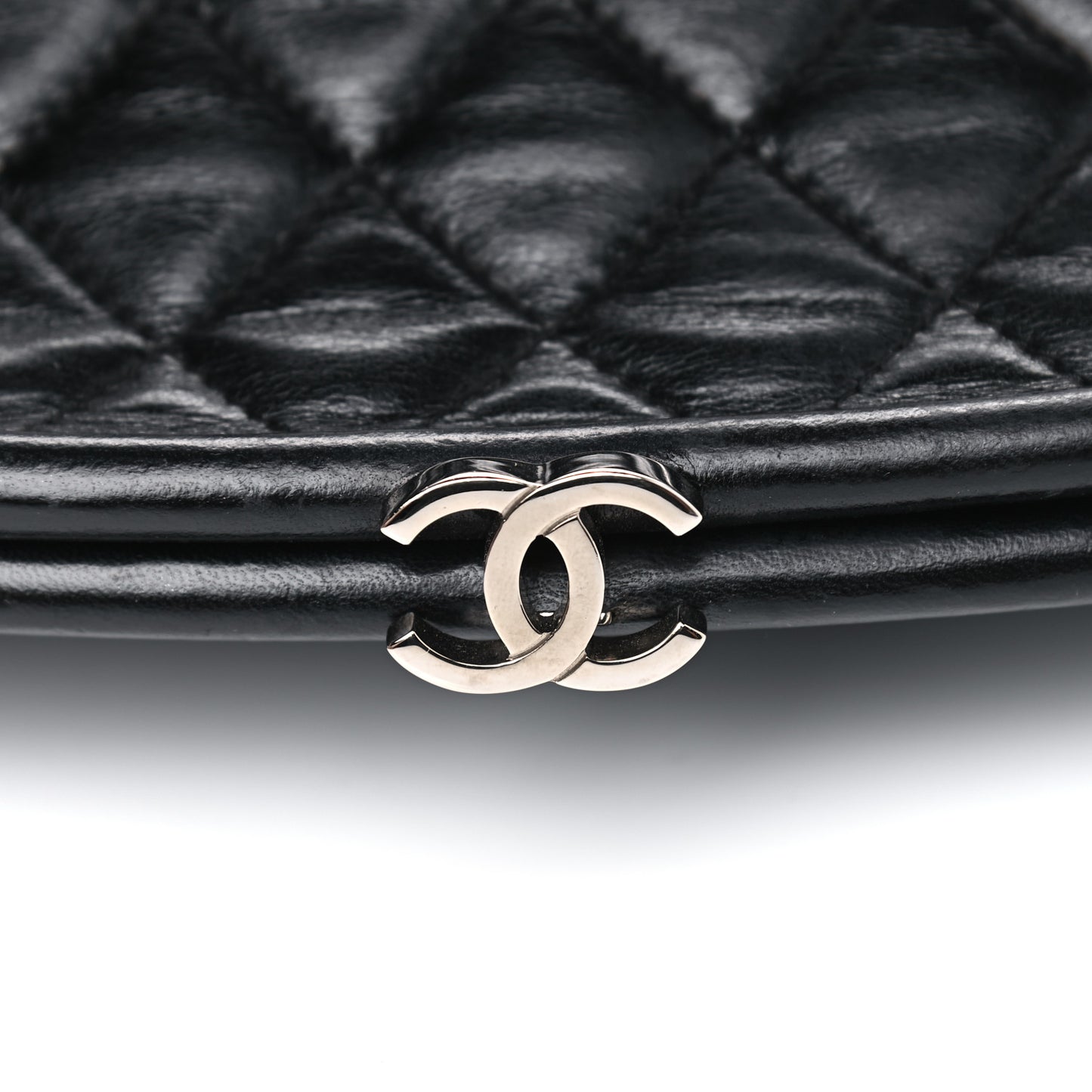 Lambskin Quilted Timeless Clutch Black