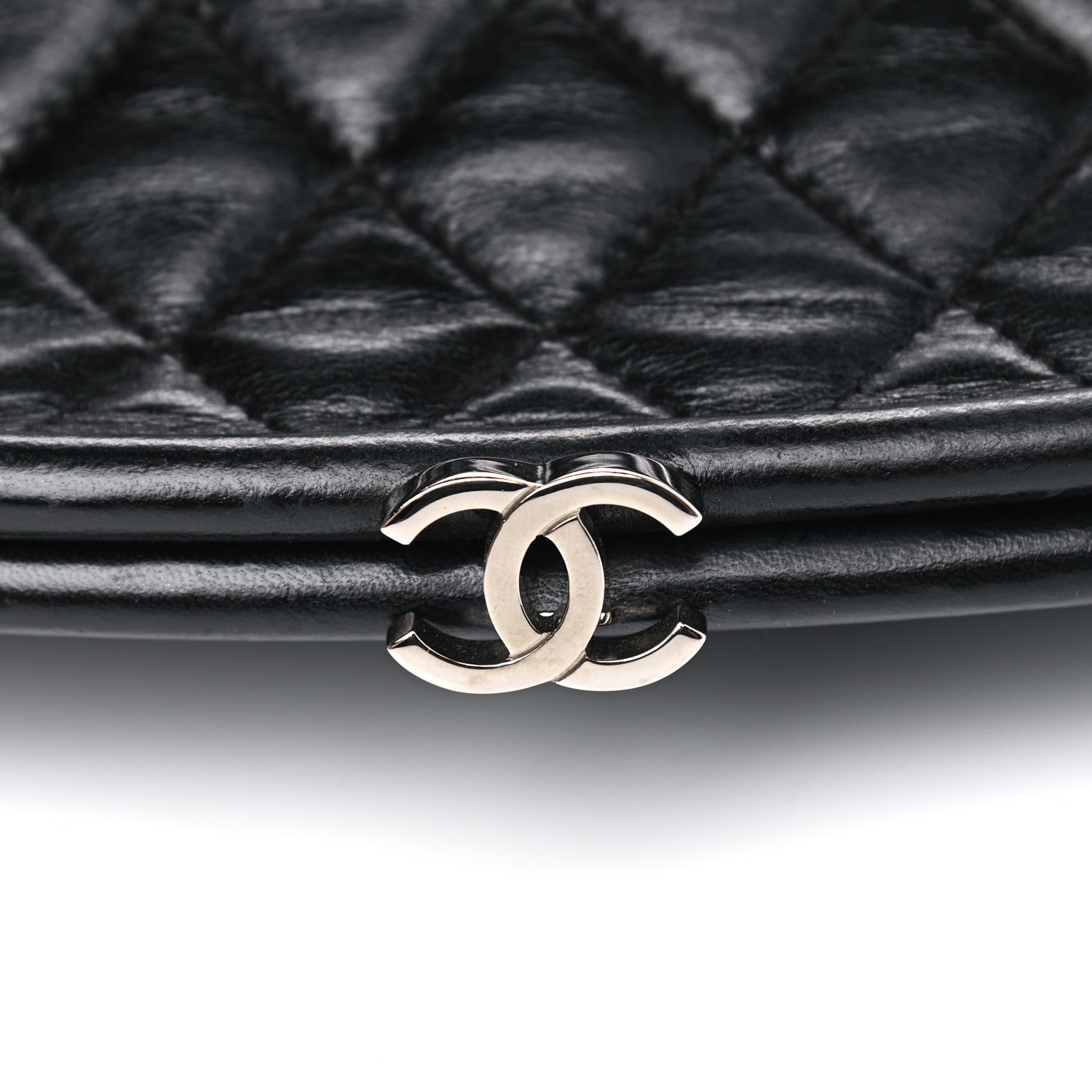Chanel Lambskin Quilted Timeless Clutch Black 5 of 5